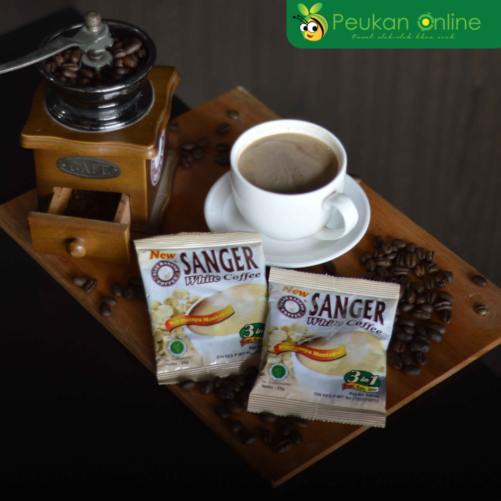 

Sanger white coffee Ulee kareng Sachet 25 gram - Kopi Aceh