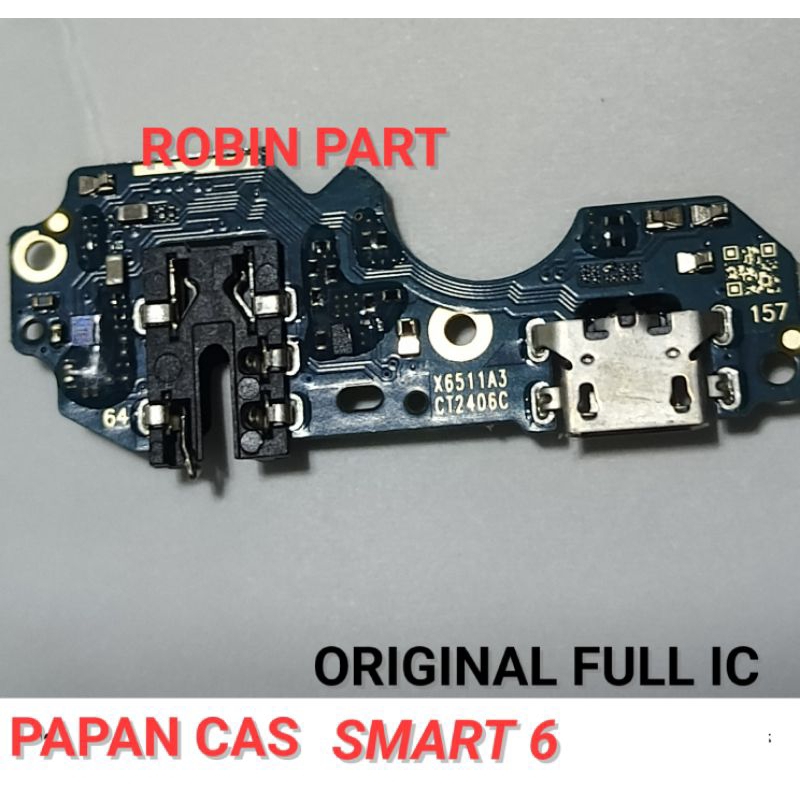 Infinix Smart 6/X6511e Papan Cas konektor Original Full IC