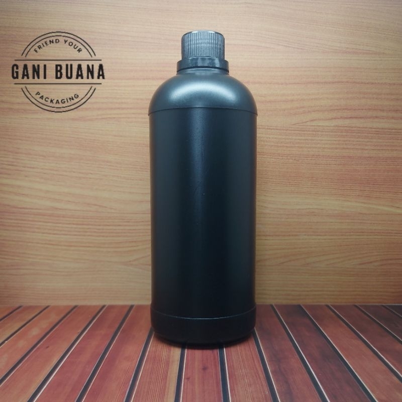 BOTOL AGRO 1 LITER HITAM SEGEL/BOTOL LABOR 1000ML HITAM HDPE