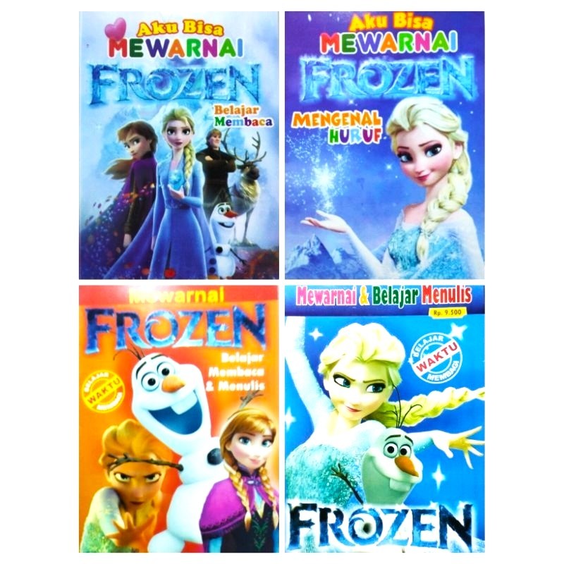 Buku Mewarnai Anak 3 Tahun HVS Tebal Seri Gambar Frozen