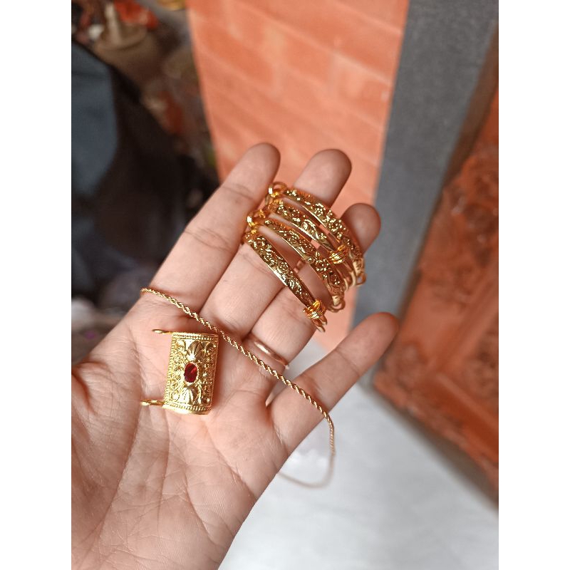 set gelang bayi 3 bulanan xuping