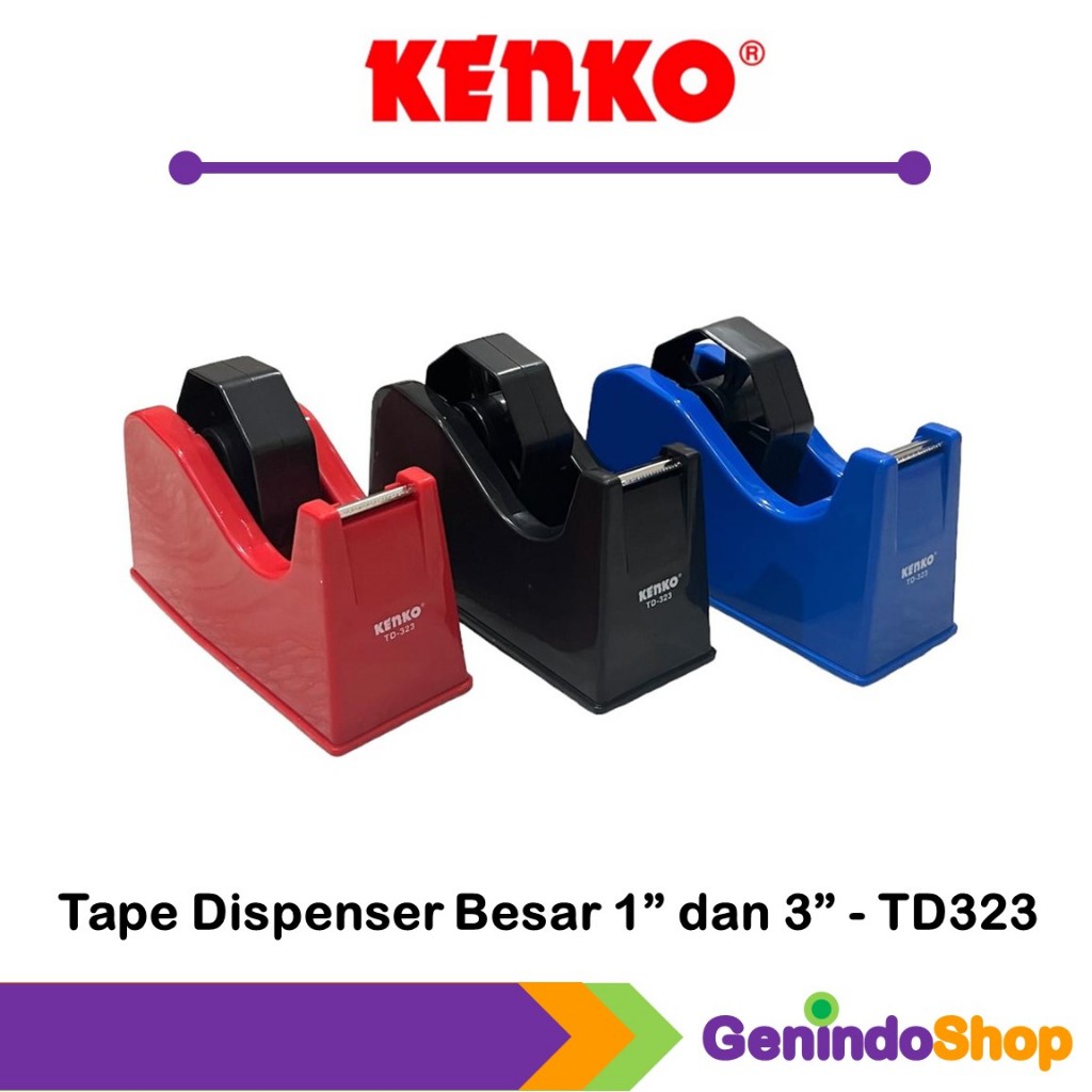 

Tape Dispenser Besar (1" dan 3" Core) Kenko TD-323