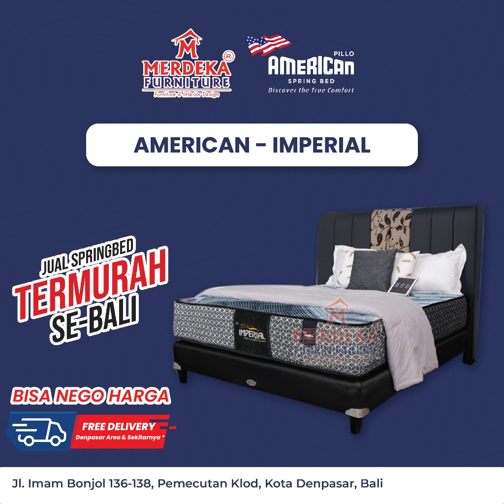 Kasur American ~ Imperial | Spring Bed 160x200|