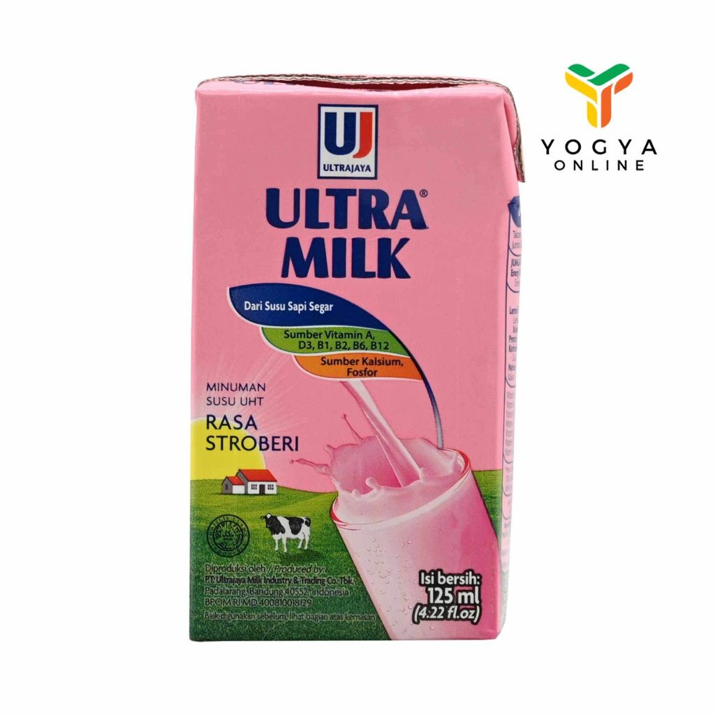 

Ultra Milk Strawberry 125 Ml Susu UHT