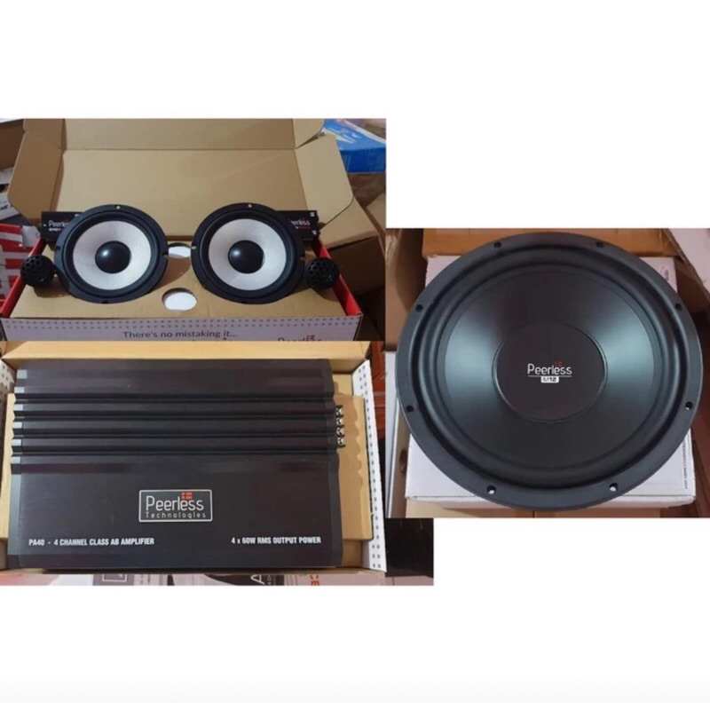 PAKET AUDIO PEERLESS 2 WAY FULL RANGE SUPER SOUND GOOD