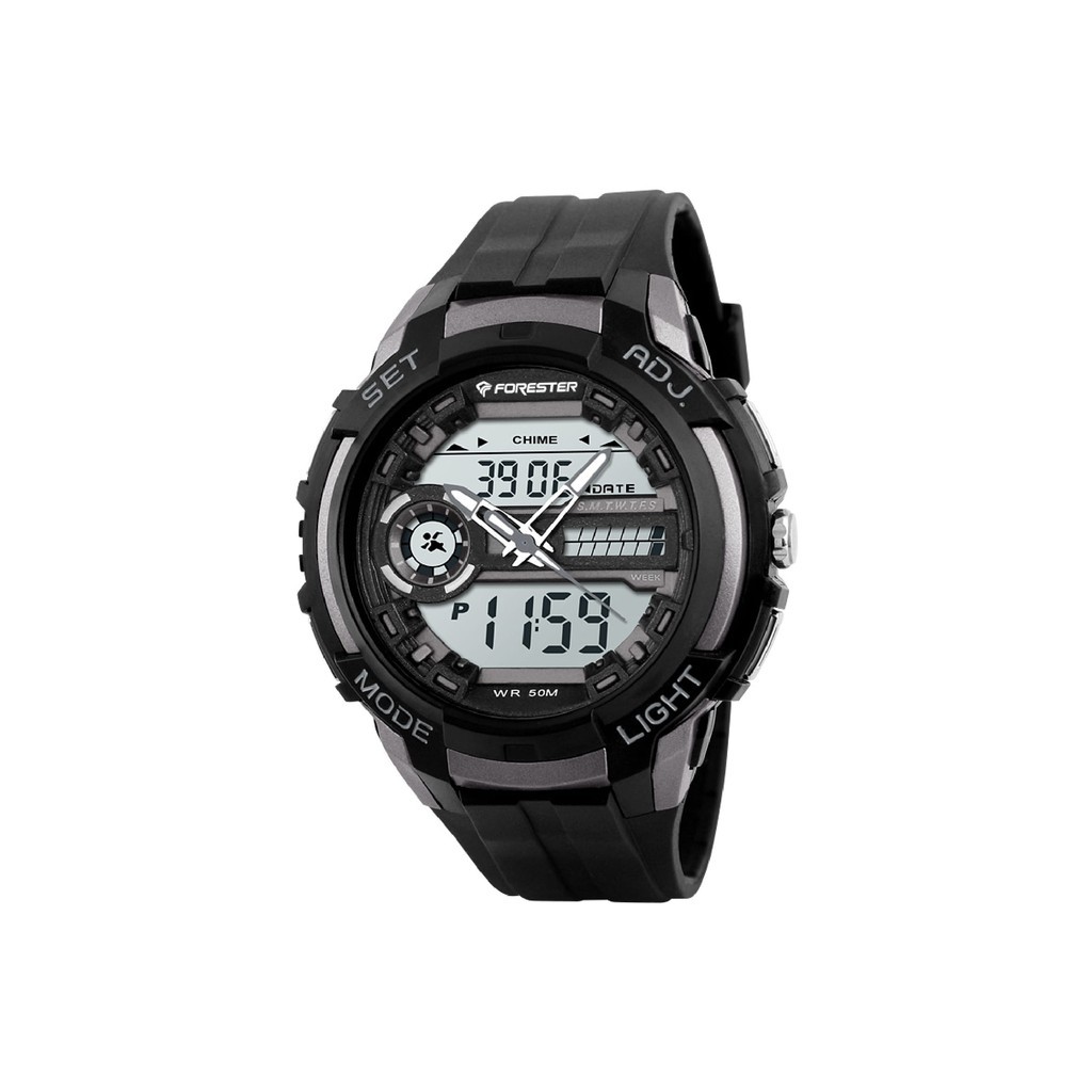 Jam tangan Pria dan Wanita Forester Digital Analog JTF 1007 Digital Analog Watch CR2016/SR Waterproo