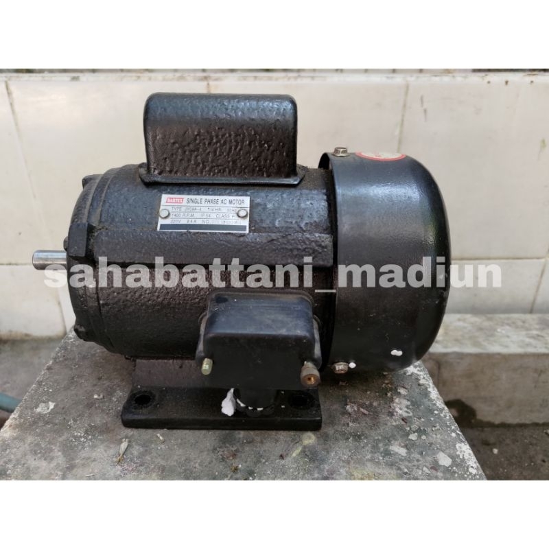 BARTEX Dinamo Motor Penggerak 1/4 HP 1 Phase 1400 RPM 2800 RPM  Dinamo Elektro Motor