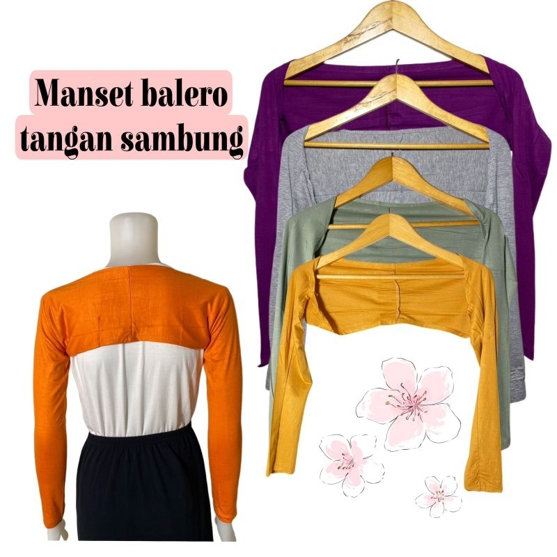 Manset Sambung Bolero Balero Crop Top Lengan Panjang