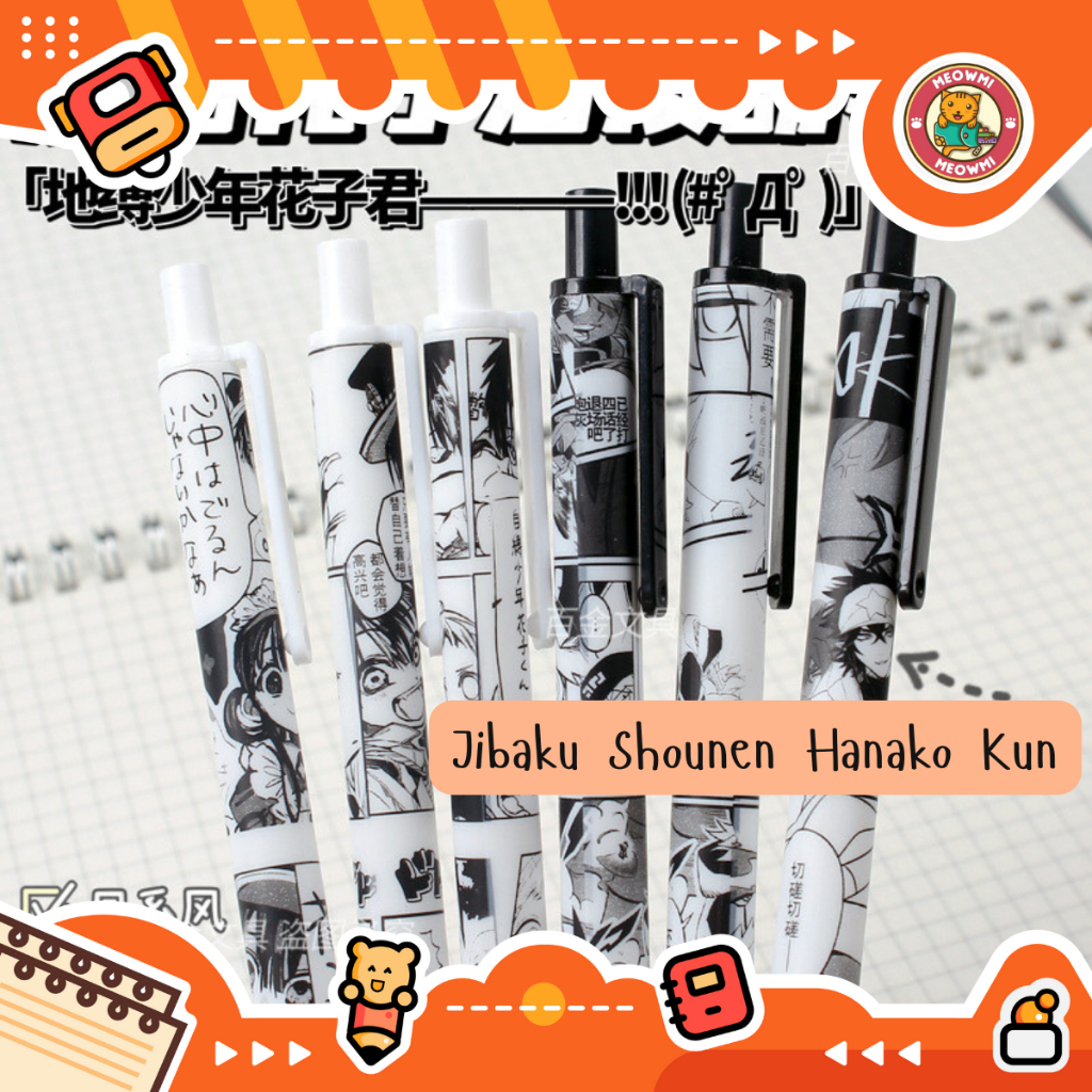 

Pulpen Mekanik Tinta Hitam Motif Komik Jibaku Shounen PN0386