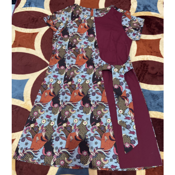 Preloved Mini Dress Batik - Original Brand Minimal