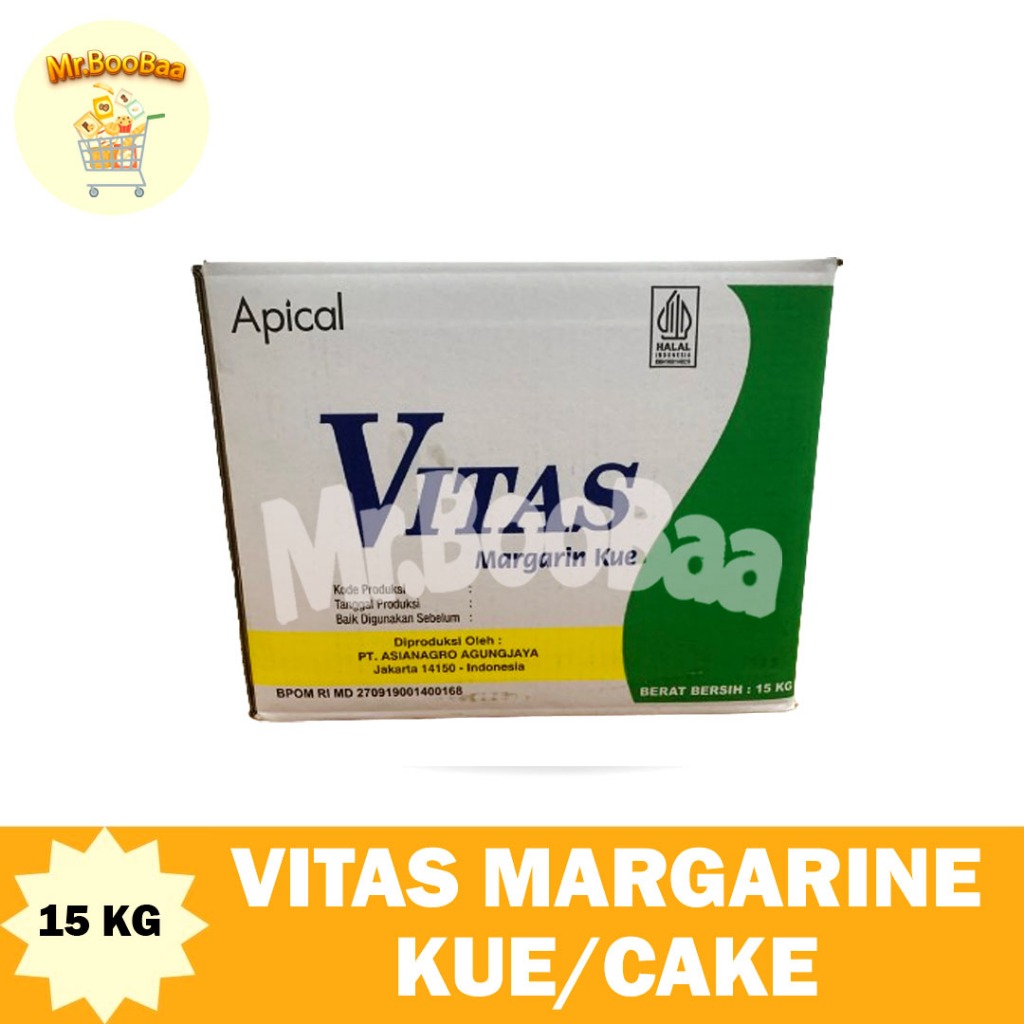 

VITAS Margarine cake 15Kg / Mentega / Butter Margarin 15 kg / Margarin cake 15Kg