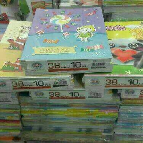 

1pack isi 10pcs Buku Tulis SIDU Garis tebal 38lembar