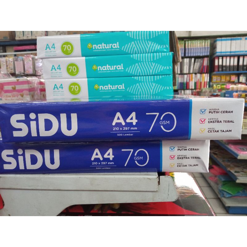 

kertas HVS A4 70Gram SIDU