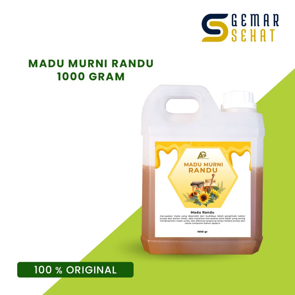 

Madu Murni Randu Pure Raw Honey 100% Asli 1kg