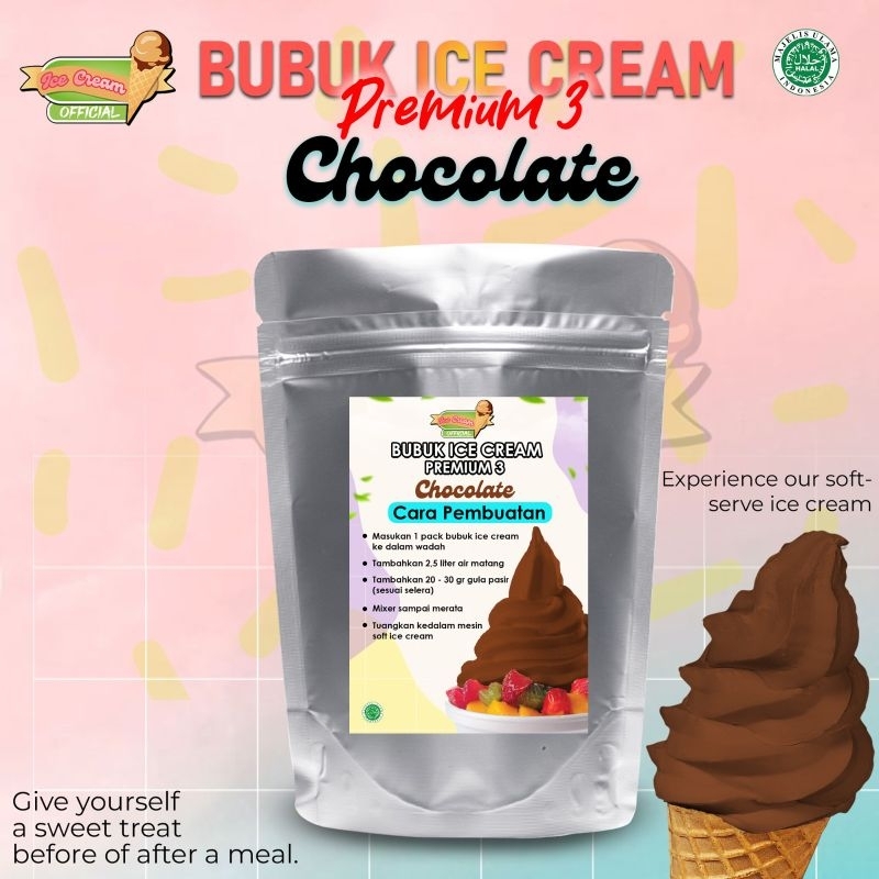 

ICECREAM CHOCOLATE 1000gram / BUBUK ES KRIM PREMIUM BARU