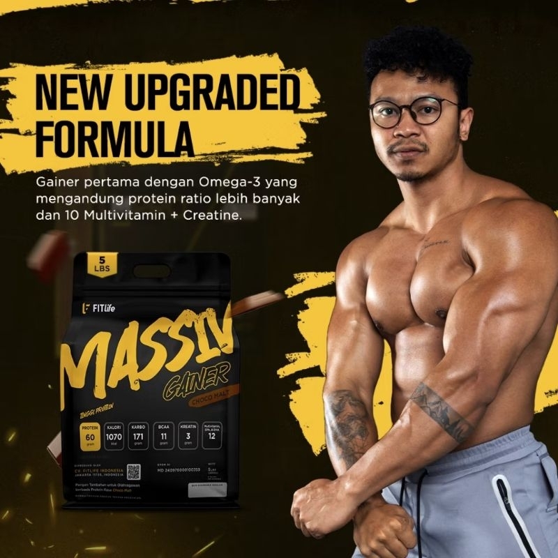 FITlife Massiv Gainer 2Lbs, 5Lbs, 12 lbs (MPro Upgraded) RASA CHAT ADMIN