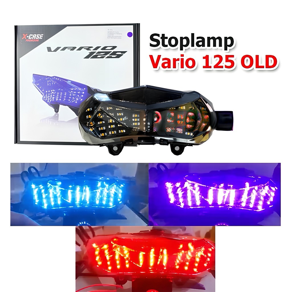 COD Stoplamp Vario 125 150 Old / Lama 2015 - 2017 Lampu Stop Vario 125 150 Old Coloseum Running 8 Mo