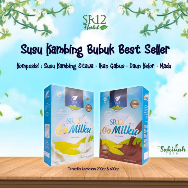 

Susu GO MILKU SR12 susu kambing etawa bubuk original 100% kualitas premium halal terbaik untuk kesehatan dan imunitas promil bumil busui pertumbuhan anak