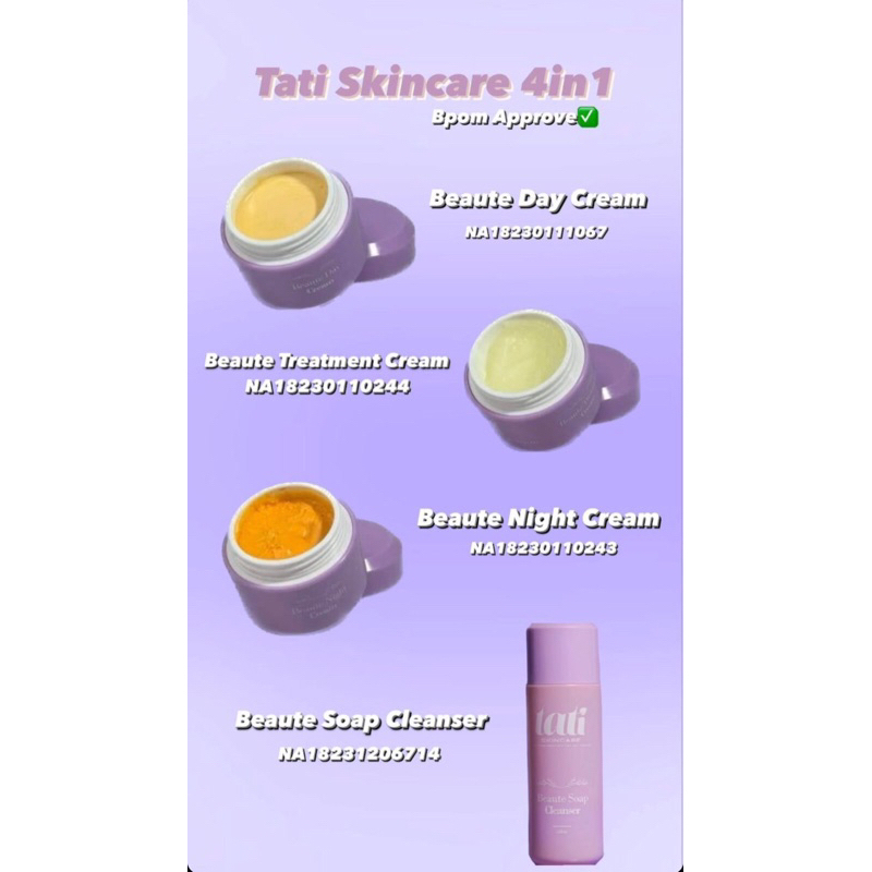 KHUSUS ECER TATI SKINCARE BPOM