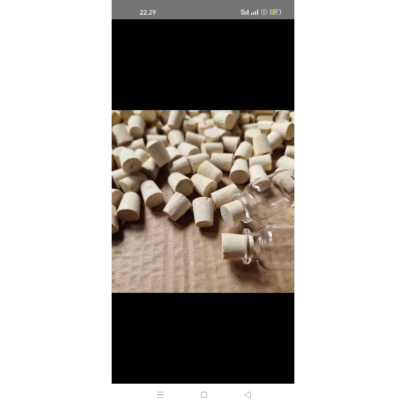 Tutup sumbat Aesthetic tutup botol kayu