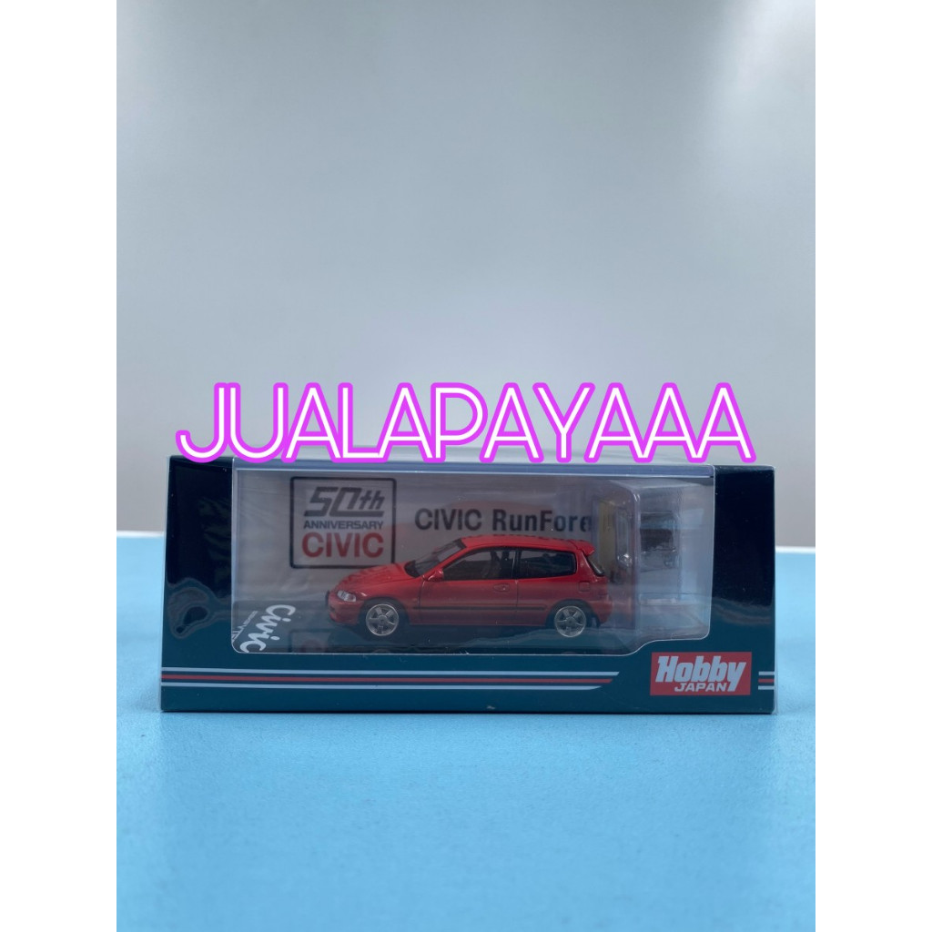 Hobby Japan 64 Honda Civic EG6 RED with Engine Display