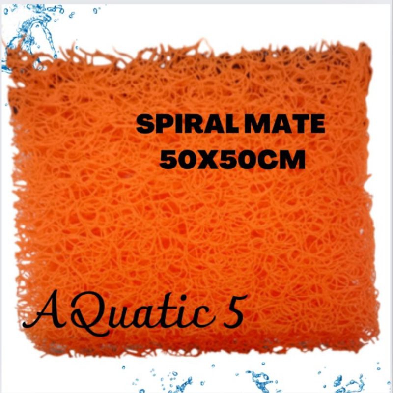 SPIRAL MATE / JAPMATE PREMIUM JAPMATE ORANGE 50x50CM MEDIA FILTER KOLAM AQUARIUM
