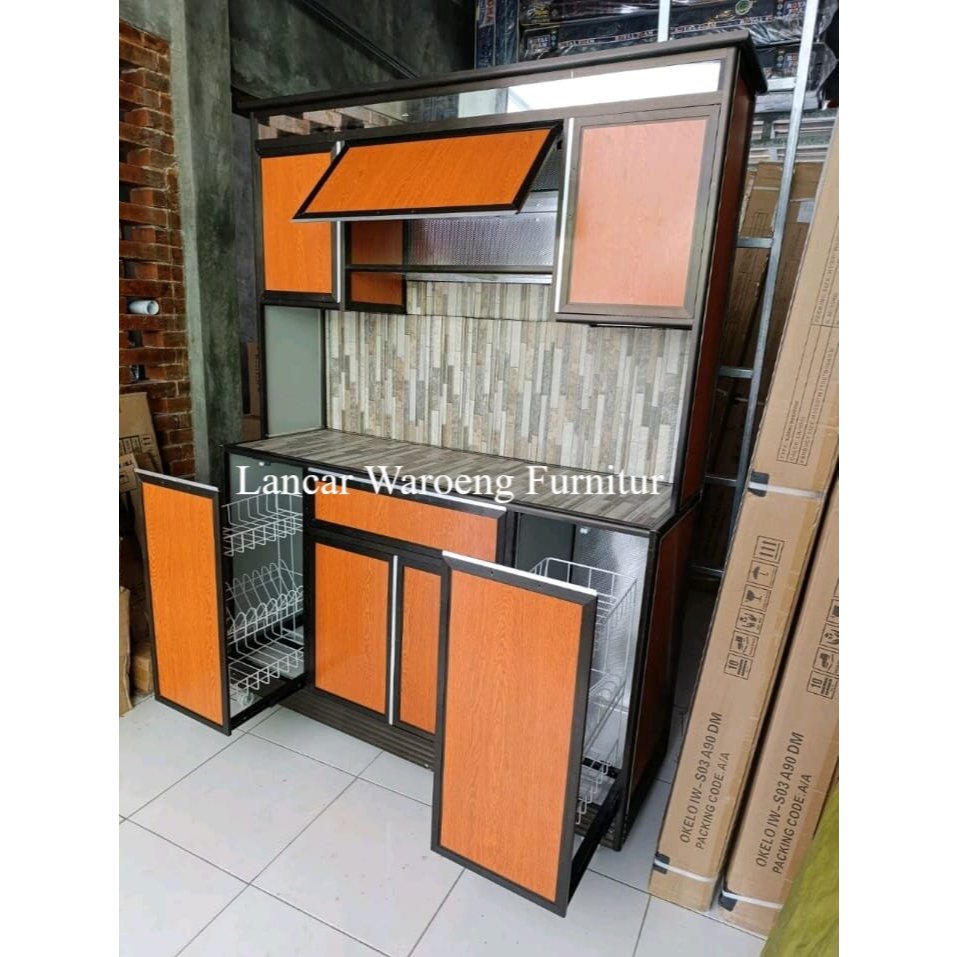 KITCHEN SET | RAK PIRING ALUMUNIUM ACP