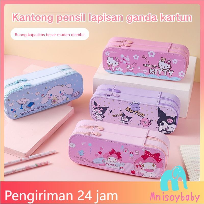 

【COD】Tempat Pensil Penyimpanan Besar Kotak Pensil Ritsleting Ganda Kotak Tempat Pensil Kapasitas Besar untuk Anak Perempuan Organizer Alat Tulis Kantor Perlengkapan Sekolah