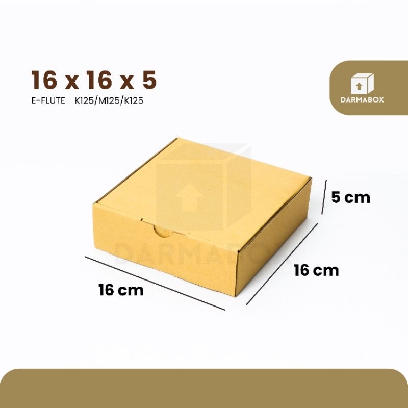 

Box 16x16x5 Packaging Aksesoris/Gift box/Cookies/Cake/Hampers/Kardus/Box