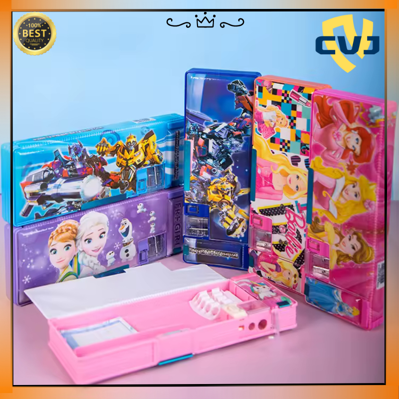 

Tempat Pensil 3D Timbul Anak Karakter Motif Lucu Bahan EVA Waterproof / Kotak Pensil Anak Sekolah Silikon Alat Tulis CVJ
