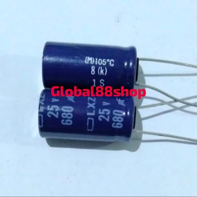 ELCO ECO ELKO KAPASITOR 680uf/25v 680uf 25v 680 25 105°C