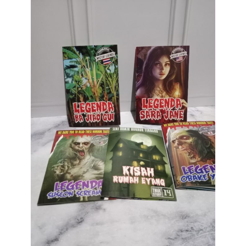 Mainan Buku Horor isi 5 pcs