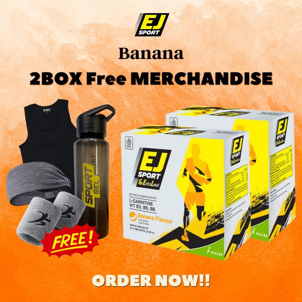 Sport Gel 2 Box Free Merchandise GU Energy EJ Olahraga Supplement Sepeda Lari Gowes Booster