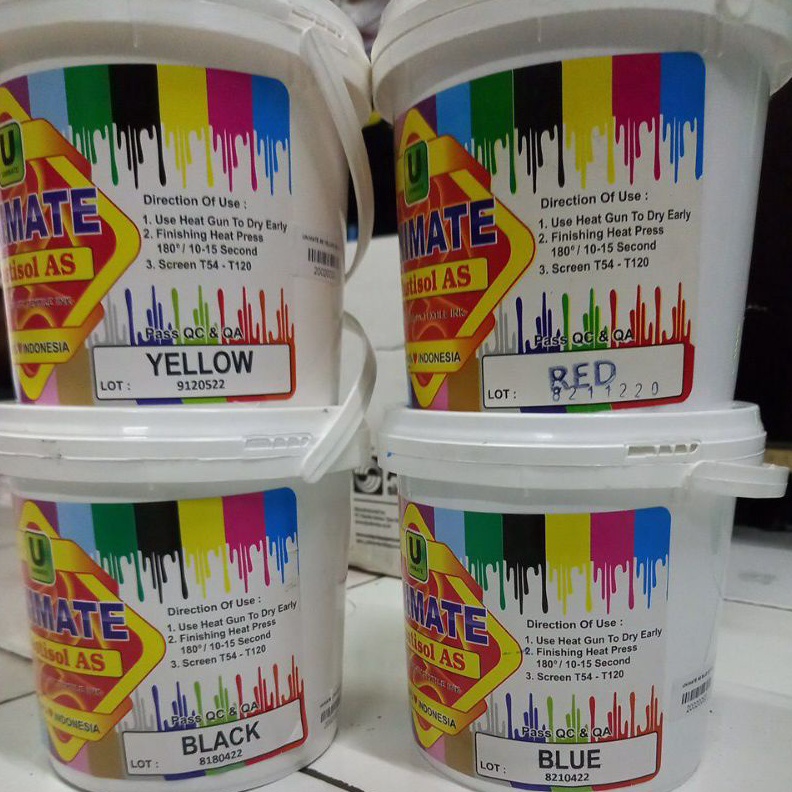 

KODE J4V9 Tinta sablon kaos plastisol unimate As 1 kg