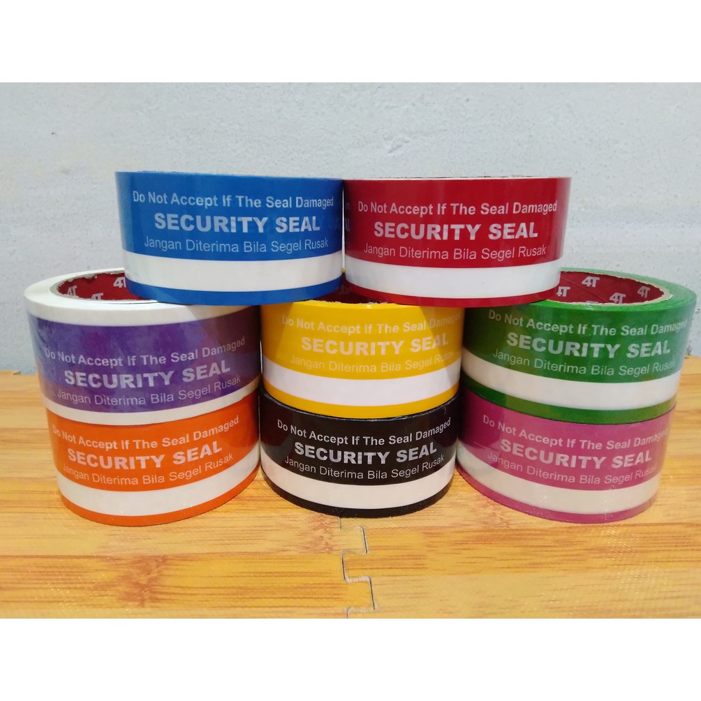 

Lakban Security seal lakban warna segel seal pengaman 1Slop isi 6Rol KODE P5I9