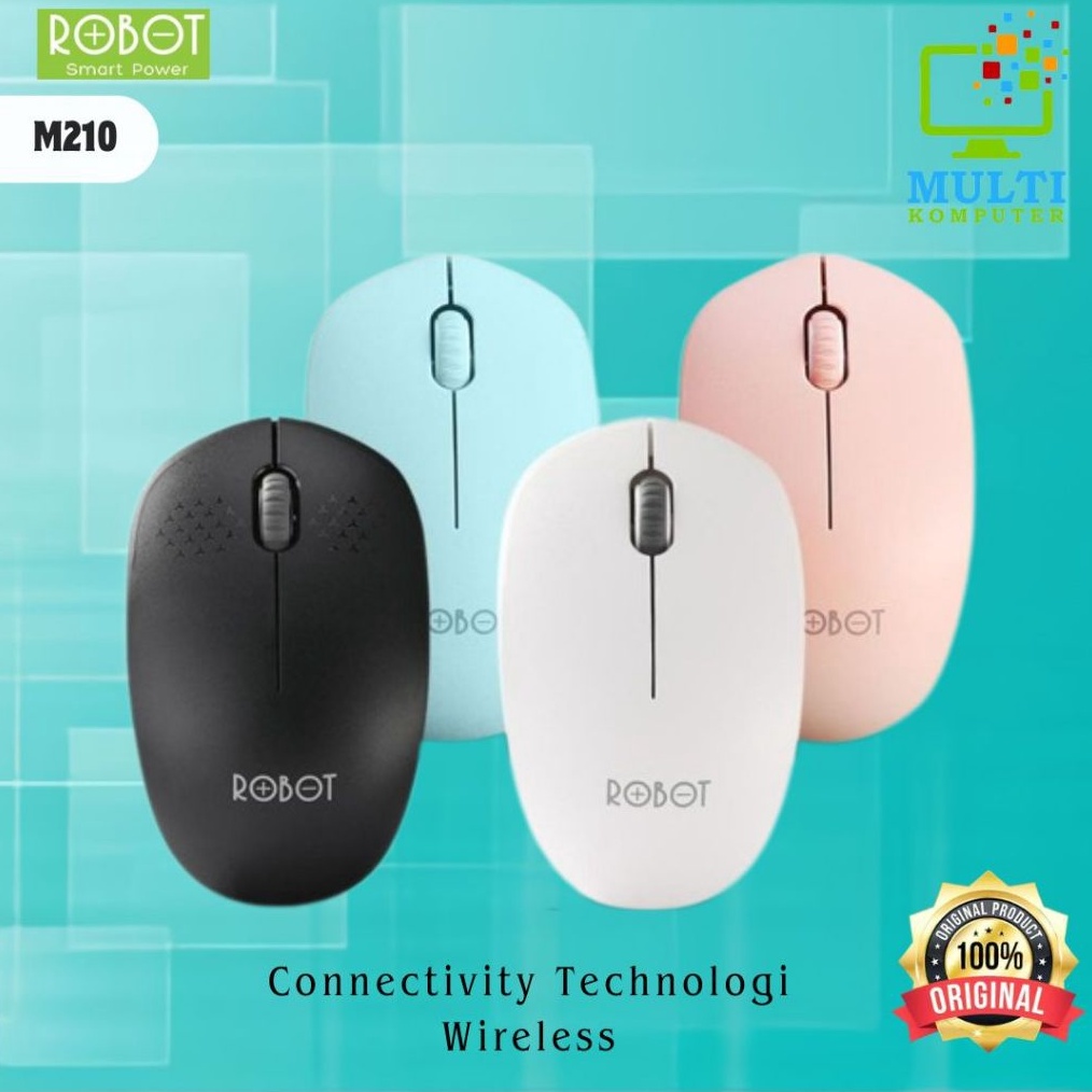 Mouse Wireless Robot M21 24Ghz Optical  Putih f F4S4