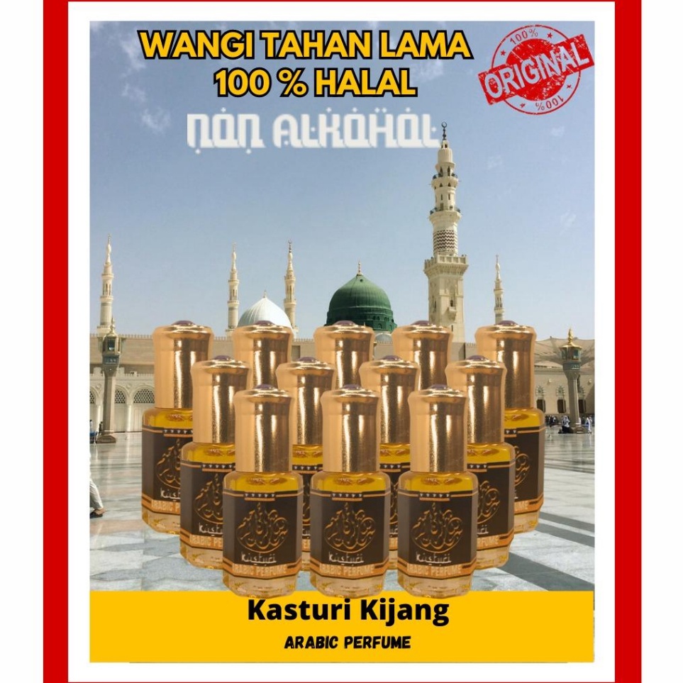Promo Paket 1 Botol Kasturi Kijang Asli Arab 1 Halal k Z3N6