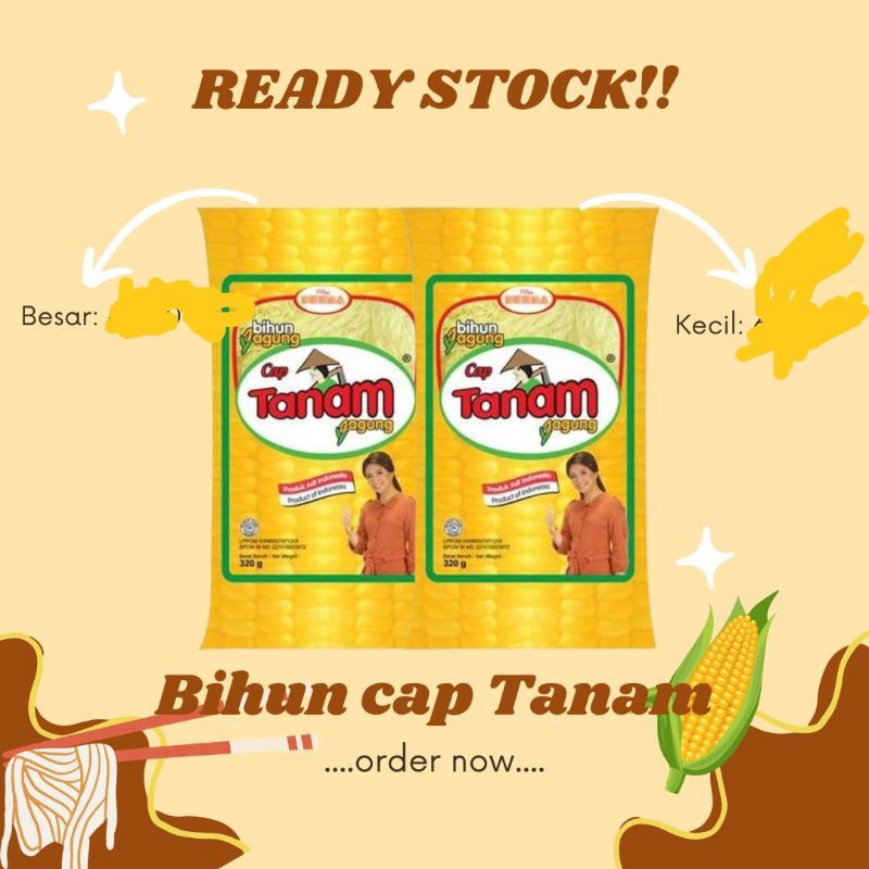 

Bihun tanam besar 70000/kcil 75000