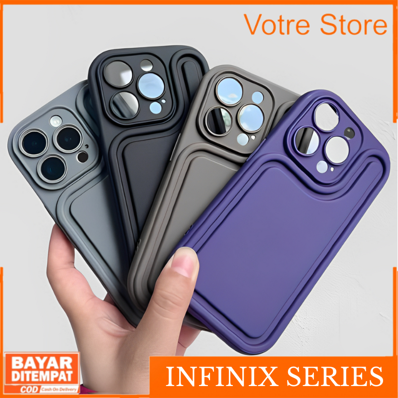 Case Infinix 12i Hot 40i 30 30i 40 Pro Smart 8 Casing Softcase Silikone Mugelo Cover Camera
