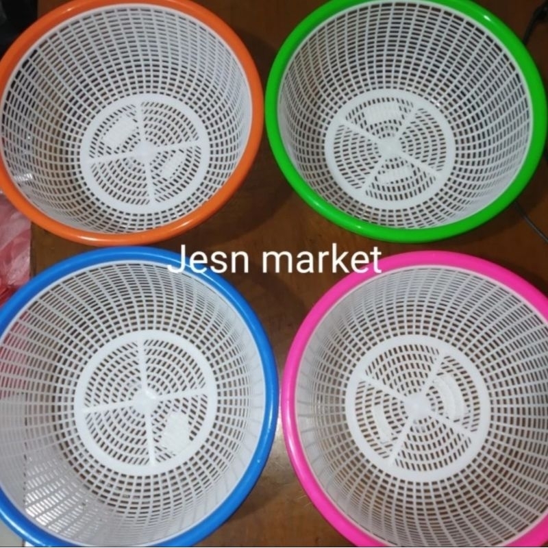 Bakul Plastik Kecil Nagata 910 / Baskom Saringan Cuci Sayur / Keranjang / Baskom Lubang