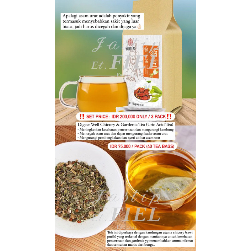

Cheng Woh - Digest Well Chicory & Gardenia Tea (Uric Acid Tea) [Ready Stock]