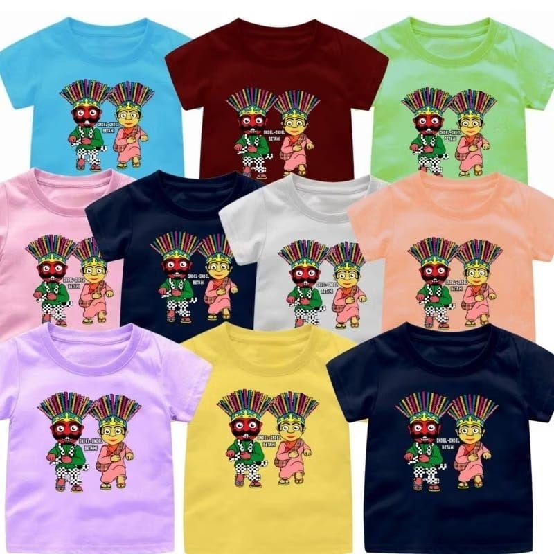 Baju Kaos Oblong Anak Usia 1-12Tahun Motif ONDEL2 BETAWI