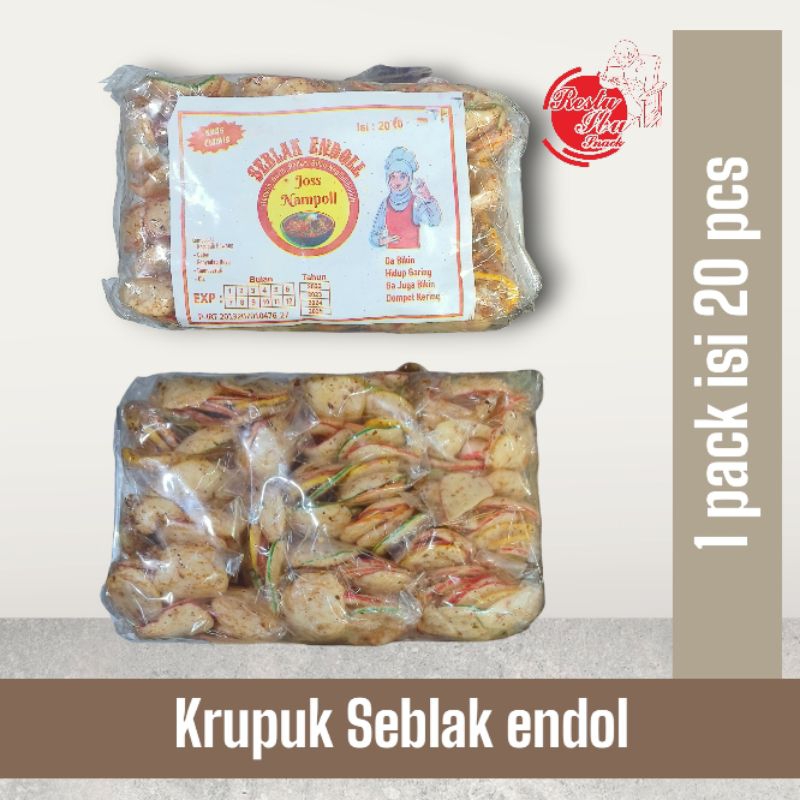 

krupuk seblak endol 1 pack isi 20 pcs