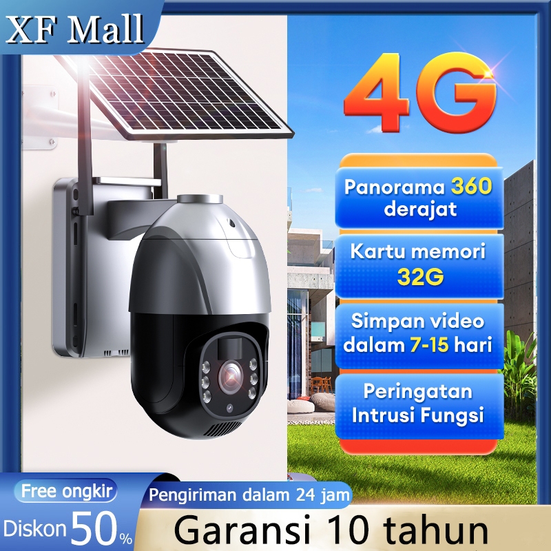【Garansi 10 tahun】CCTV Outdoor Wifi 5G 360 Derajat Panoramic Video Security Monitor Wireless kamera 