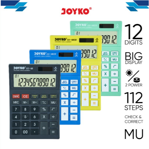 

JOYKO - Kalkulator CC-12 / Calculator 12 Digit Murah