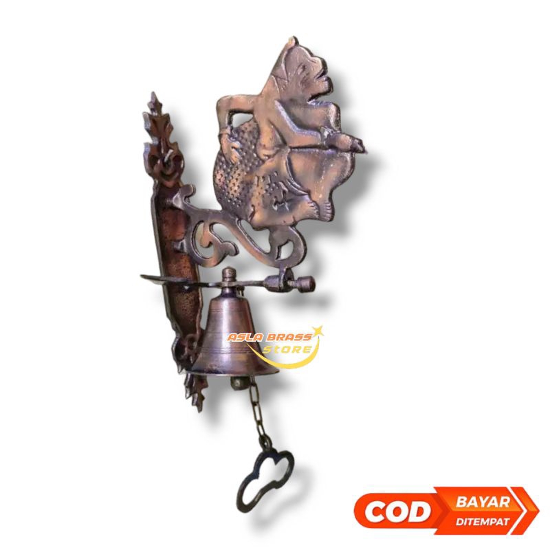 Bel Rumah Lonceng Rumah Bel Aestetik Bel Lonceng Rumah Motif Semar Kuningan Antik
