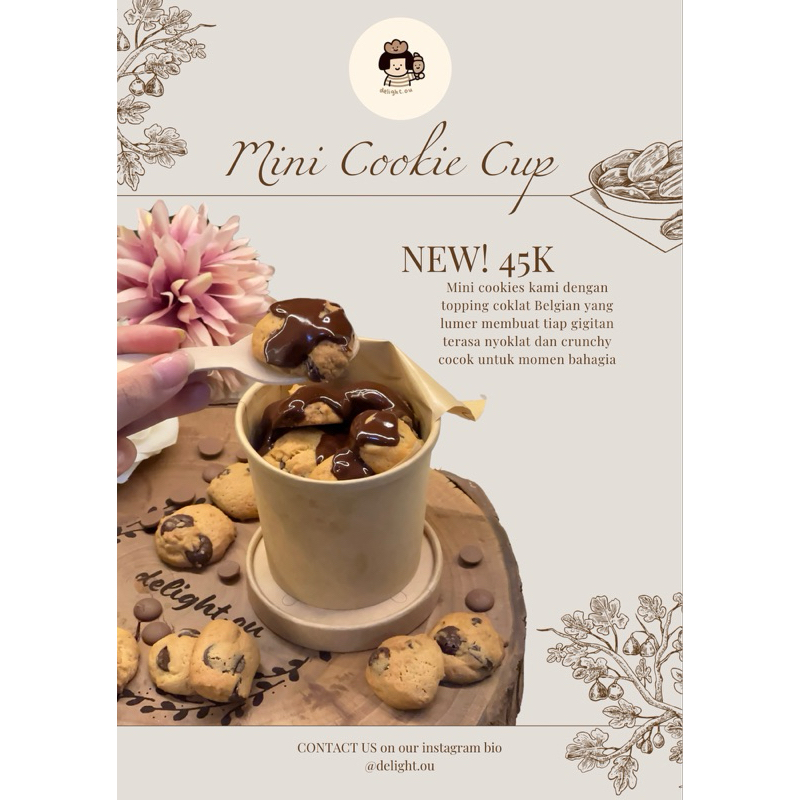 

BITE SIZE COOKIE CUP 100gr