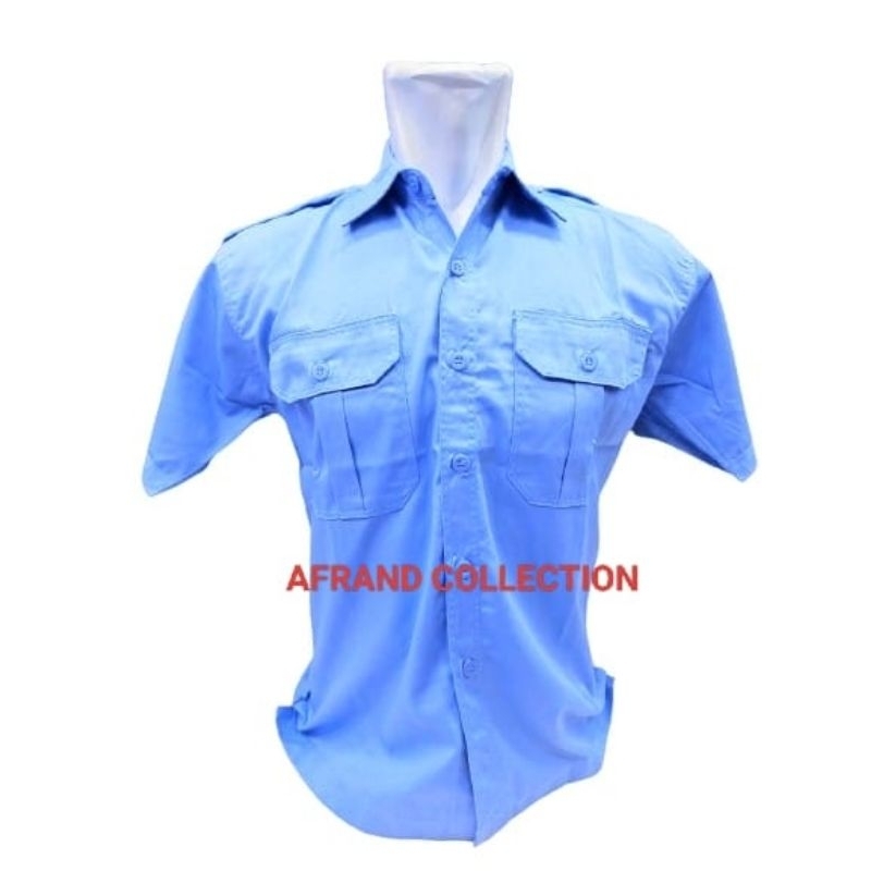 BAJU KEMEJA SERAGAM PNS PDH PANGKAT BIRU MUDA