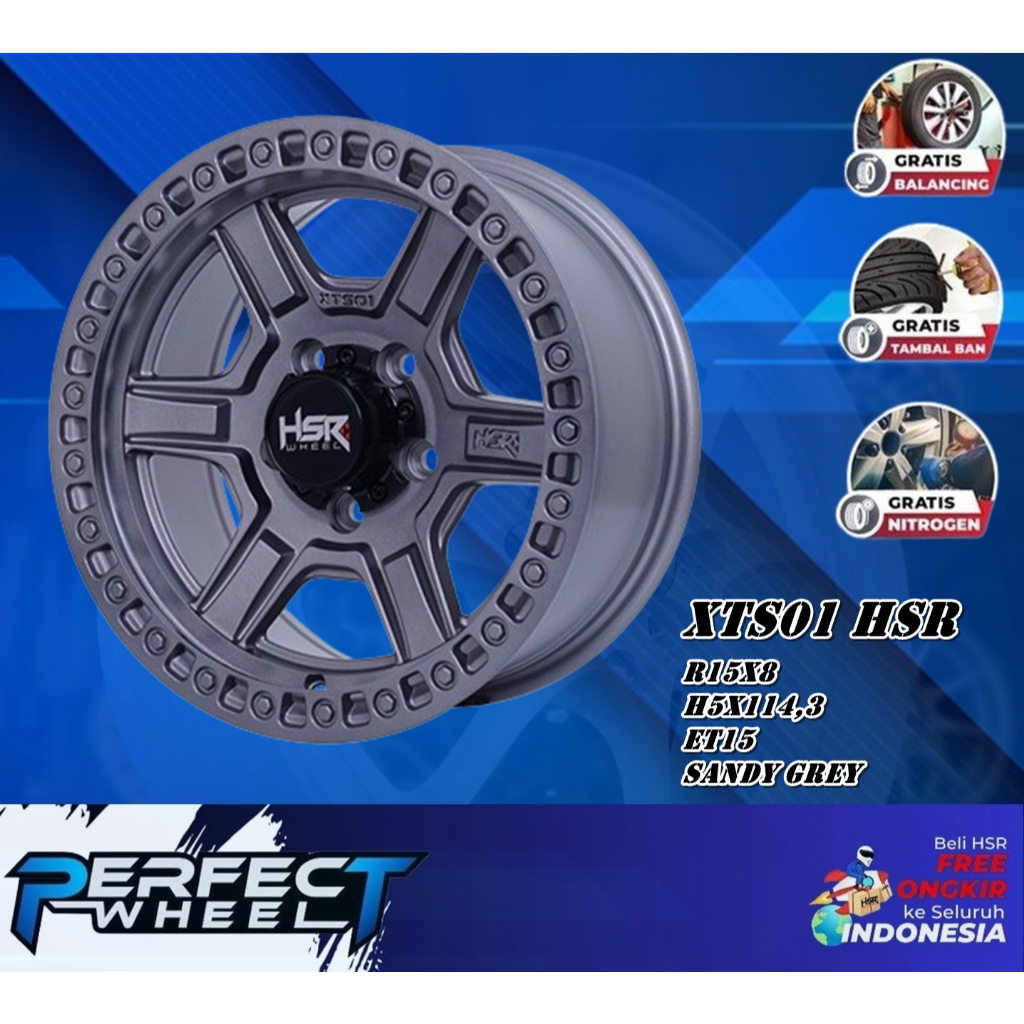 Velg Ring 15 Hsr XTS-01 Mobil Rush Alphard Toko Velg Mobil Pontianak