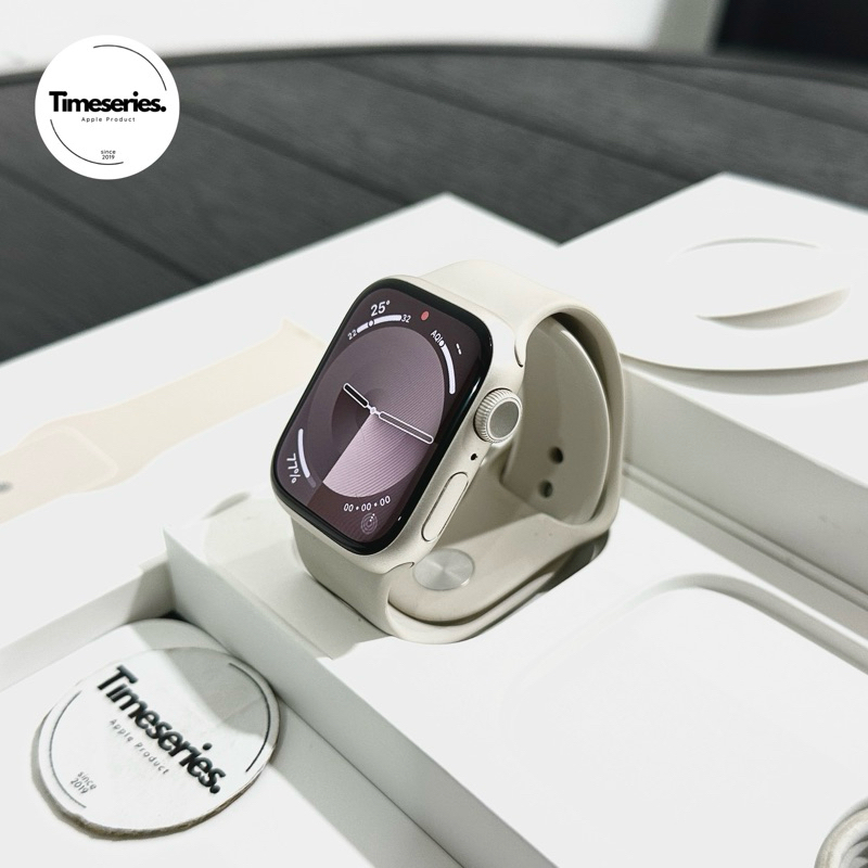 Ex iBox ID/A iWatch Series 7 41mm BH100% Starlight Fullset Original